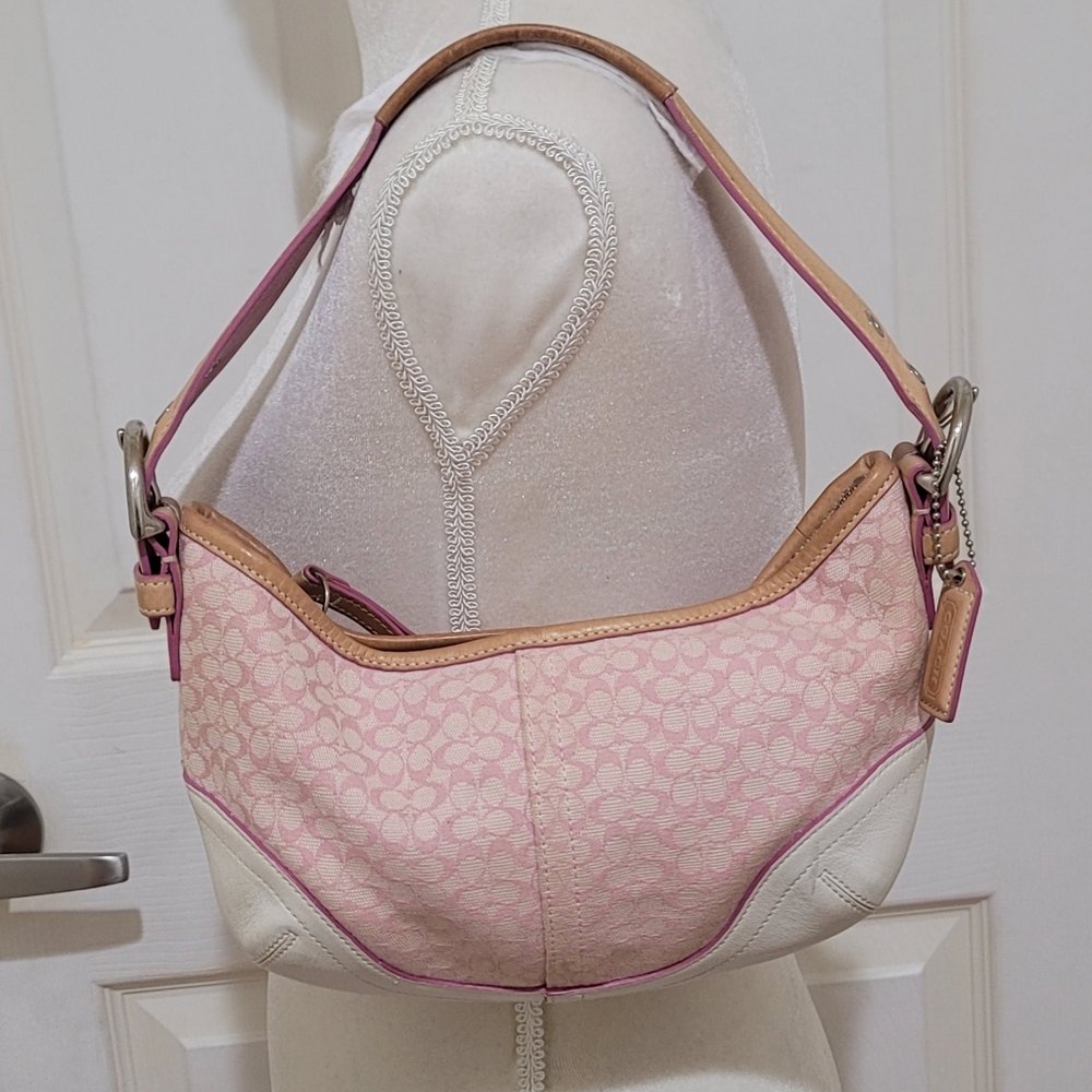 Coach Y2k Rare Barbie Pink Soho Baguette Hand Bag - Picture 3 of 11